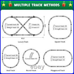Battery-Powered Alloy Train Set with Smoke Effects & Interactive Remote Control