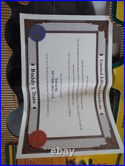 Buddy L Large G Scale Train Set With 5 Cars And 20 Pc Track (read) (untested)