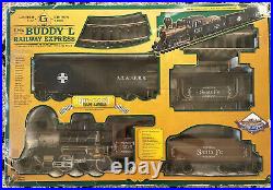Buddy L Railway Express G Scale Train Set Santa Fe Rare 1/1000 Fully Tested 100%
