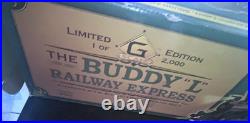 Buddy L Railway Express Train Set No. 50001 Die-Cast Engine Track Sounds Lights Buddy L Railway Express Train Set No. 50001 Die-Cast Engine Track Sounds Lights