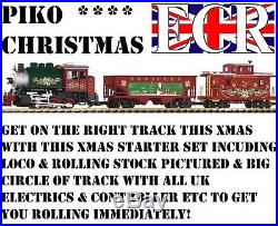 Christmas Piko G Scale Railway Xmas Train Starter Set As Lgb Bachmann Loco Track