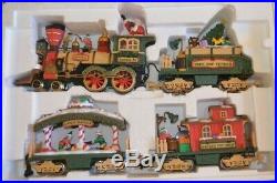 Christmas Train Set Vintage 1997 Holiday Express Animated New Bright Santa Elves