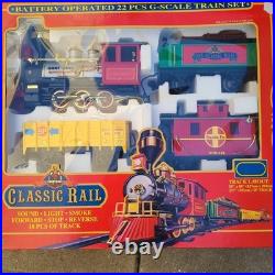 Classic Rail Train Set Echo 22 Pcs Sound Light Smoke Forward Stop Reverse