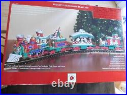 Dillard's Trimmings Christmas Animated Electronic Train Set G Scale Complete