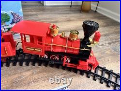 Disney Parks Railroad Train Set G SCALE Lights & Sounds with 8 Figurinestested