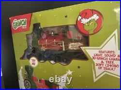 Dr Seuss The Grinch Holiday Express Train Set Collectors Edition, 36 Pc Tested