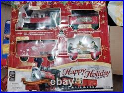 EZTEC Happy Holiday Express G Gauge 124 29pc Train Set Lights/Sound Track