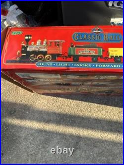 Echo The Classic Rail Battery Operated G-Scale Train Set Original Box! 26 Pcs