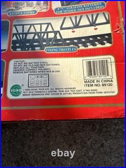 Echo The Classic Rail Battery Operated G-Scale Train Set Original Box! 26 Pcs