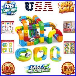 Electric Train Set for Kids Ages 3-8 Modular 3D Flexible Race Track Buildin