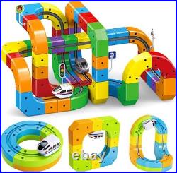 Electric Train Set for Kids Ages 3-8 Modular 3D Flexible Race Track Buildin