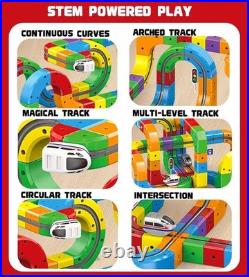 Electric Train Set for Kids Ages 3-8 Modular 3D Flexible Race Track Buildin