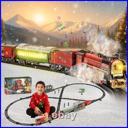 Electric Train Set for Kids with 3Way Smoke, Light & Sound