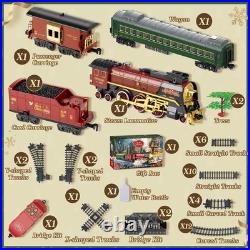 Electric Train Set for Kids with 3Way Smoke, Light & Sound