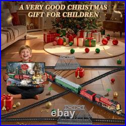 Electric Train Set for Kids with 3Way Smoke, Light & Sound