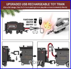 Electric Train Sets for Boys Girls Metal Alloy Christmas Trains Toys Steam Lo