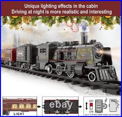 Electric Train Sets for Boys Girls Metal Alloy Christmas Trains Toys Steam Lo
