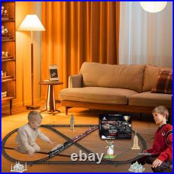 Electric Train Sets for Kids Metal Alloy Christmas Train Toys Steam Locomotive