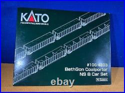 G11-16 Train Cars 8 Car Set Ns Bethgon Coalporter N Scale Kato #106-4603