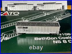 G11-16 Train Cars 8 Car Set Ns Bethgon Coalporter N Scale Kato #106-4603