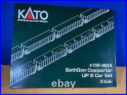 G11-17 Train Cars 8 Car Set Up Bethgon Coalporter N Scale Kato #106-4604