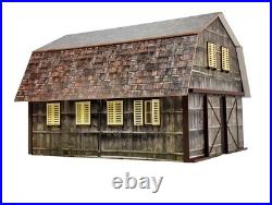 G Scale 122.5 Train Depot Hangar Diorama Kit Railway Engine Shed Building