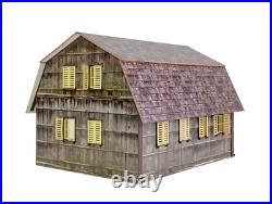 G Scale 122.5 Train Depot Hangar Diorama Kit Railway Engine Shed Building