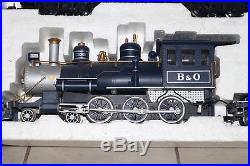 G Scale Bachmann Royal Blue Line Steam Locomotive Train Set #90016