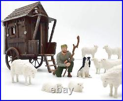 G Scale Figures Iberplace 40004 Shepherd with Car Model Set G Scale Figures Iberplace 40004 Shepherd with Car Model Set