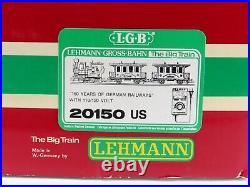 G Scale LGB 20150 LGB 150th Anniversary 0-4-0 Steam Train Set with Cars & Track