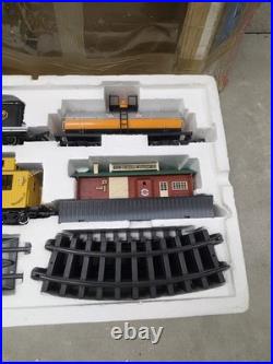 G Scale Train Set with Steam Locomotive, Cars, Track & Station Timberwolf &