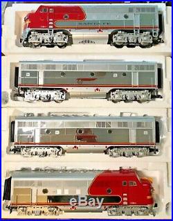 G Scale USA Trains F3 ABBA Set in CHROME Santa Fe livery with SOUND