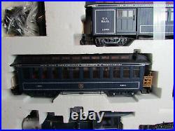 G scale Bachmann Big Haulers Royal Blue Complete Train set lighted smoke