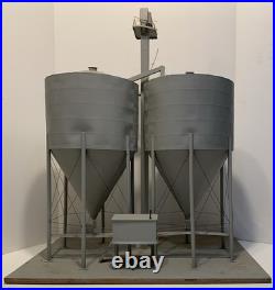 G-scale Large Grain Elevator Set, Used, Custom Made