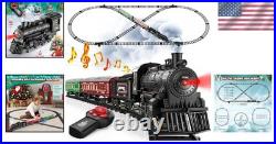 Gorgeous Glowing Train Set with Sound & Smoke Perfect Holiday Gift for Kids