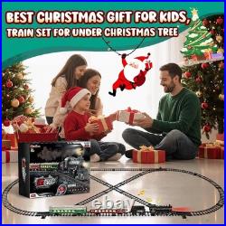 Gorgeous Glowing Train Set with Sound & Smoke Perfect Holiday Gift for Kids
