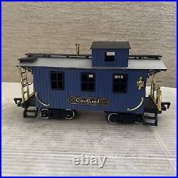 GreatLand Holiday Express Train G Scale Blue New Bright Christmas Complete WORKS
