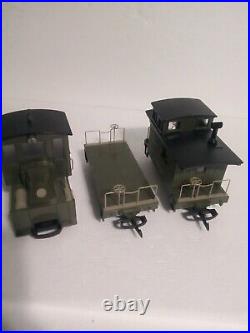 Hartland HLW G Scale/gauge RARE ARMY 3 PC TRAIN SET! SEE PICS! SHIPS FAST