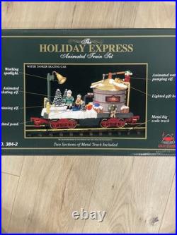Holiday Express Animated Train Set 380-2 Water Tanker Skating Car Vintage Holiday Express Animated Train Set 380-2 Water Tanker Skating Car Vintage