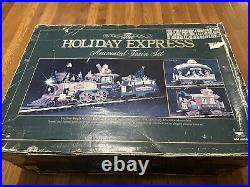 Holiday Express Animated Train Set, #380, New Bright, Vtg 1996, G Scale, Works
