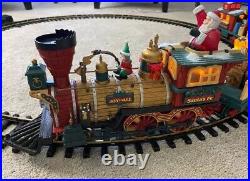Holiday Express Animated Train Set, #380, New Bright, Vtg 1996, G Scale, Works