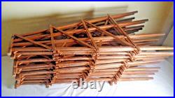 Home Made G scale 13Pieces Wood Trestle Set Used (see details below)