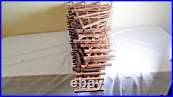 Home Made G scale 13Pieces Wood Trestle Set Used (see details below)
