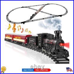 Interactive Kids Christmas Train Set Touch Control with Lights, Sound & Smoke