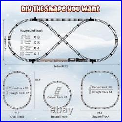 Interactive Kids Christmas Train Set Touch Control with Lights, Sound & Smoke