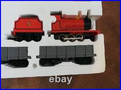 James the Red Engine Lionel Electric Train Set with2 Troublesome Trucks&track kit