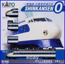KATO 10-044 N Scale Shinkansen 0 Series Bullet Train Set 4 Cars LED Lights Boxed KATO 10-044 N Scale Shinkansen 0 Series Bullet Train Set 4 Cars LED Lights Boxed
