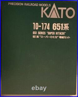 KATO 10-174 N Scale Vehicle Set 651 Super Hitachi 4 Car Set