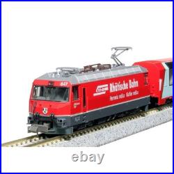 KATO 10-2026 N Scale Glacier Express Basic Set 3 Cars RhB Swiss Train Model