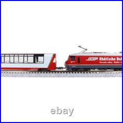 KATO 10-2026 N Scale Glacier Express Basic Set 3 Cars RhB Swiss Train Model
